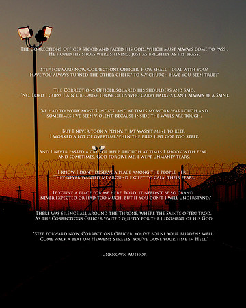 Correctional Officer's Prayer